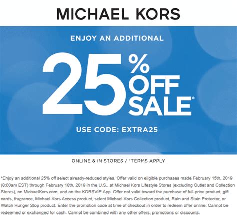 code promo michael kors|michael kors extra discount code.